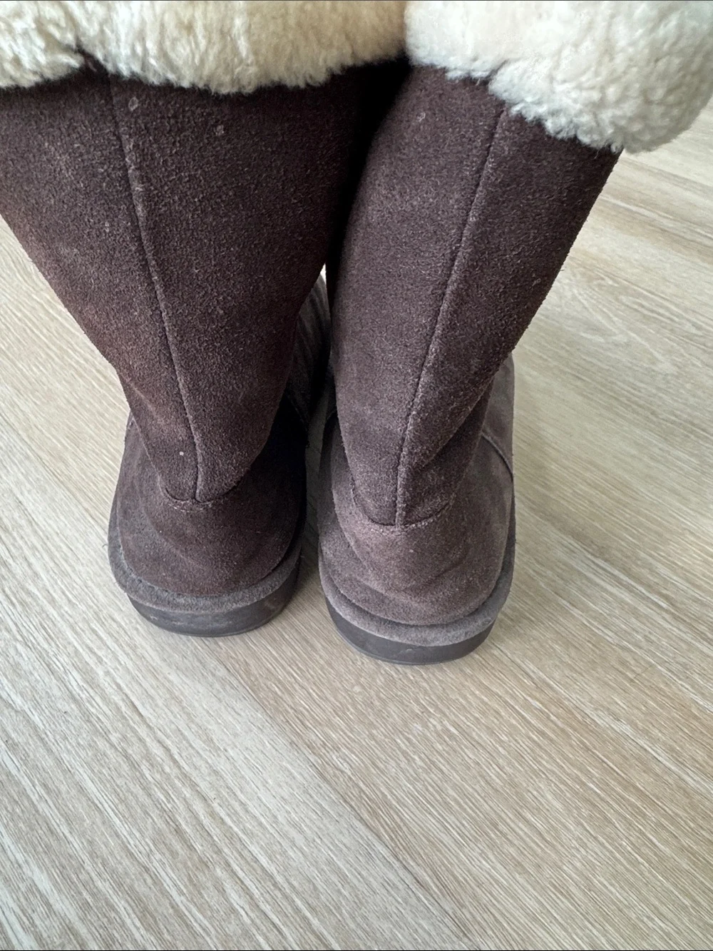 Michael Kors Brown Suede Shearling Lined Boots